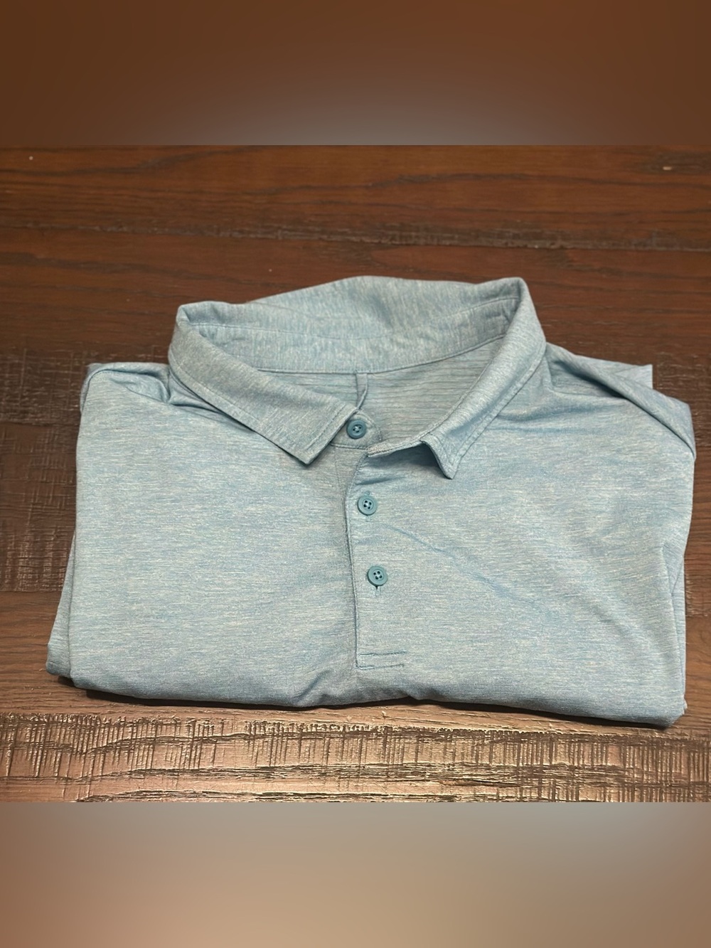Lululemon Evolution Short Sleeve Men’s Polo Teal Size Large Athletic Performance